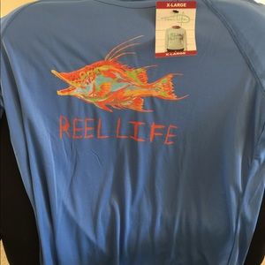 Reel life swim shirt